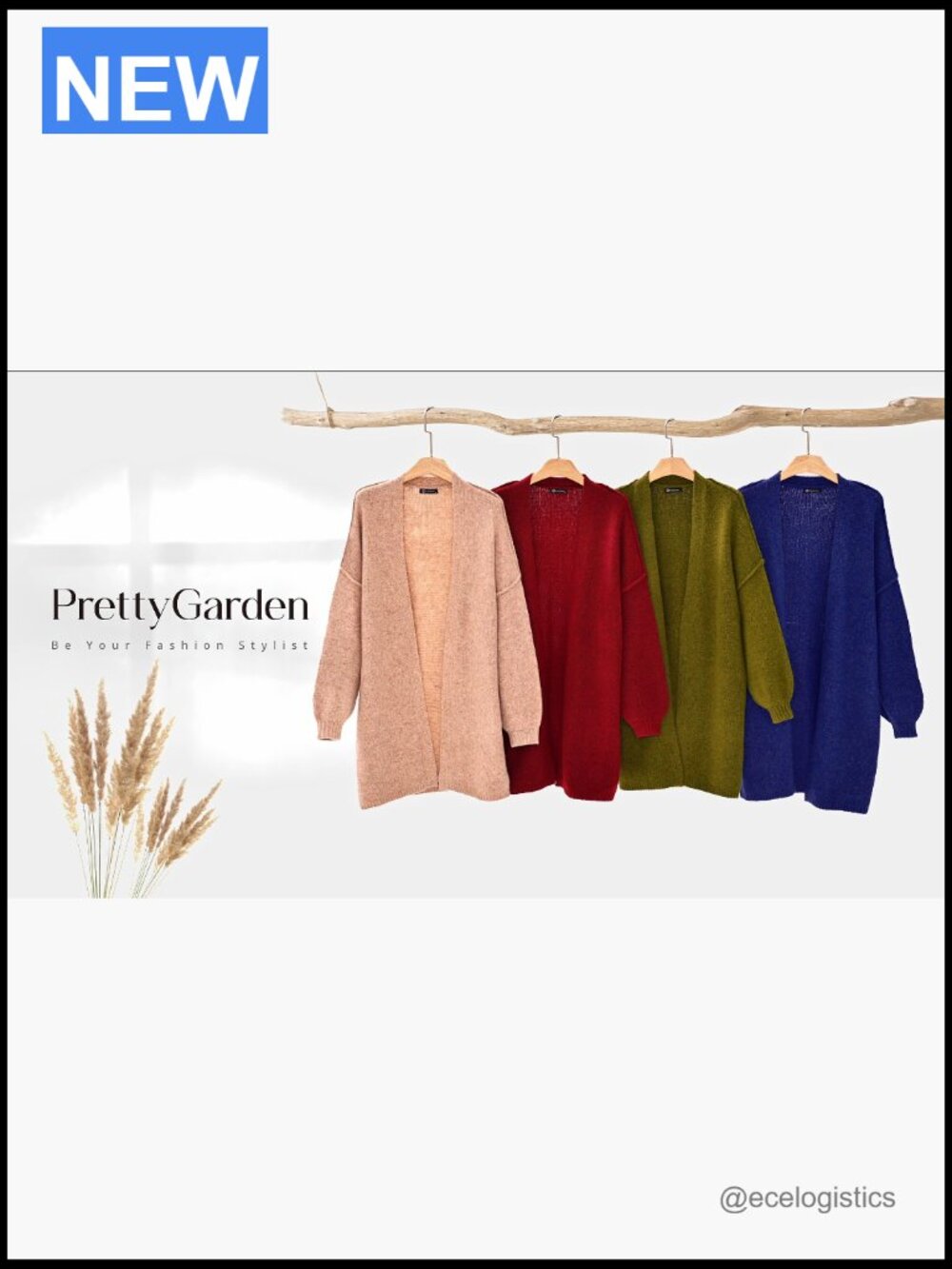 Oversized Knit Cardigan Sweater Jacket Coat Long Sleeve Open Front - Picture 7 of 7